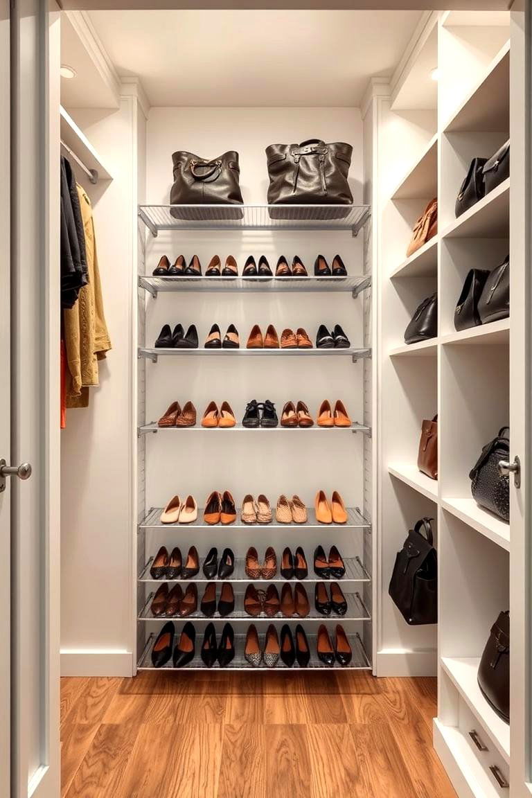 Open Closet for Shoes and Accessories - 24 Open Closet Ideas