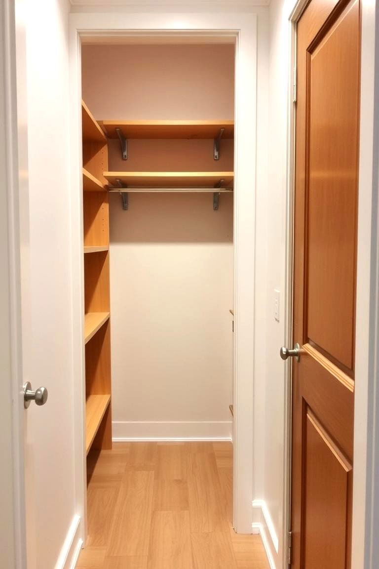 Open Closet in a Hallway Nook - 24 Open Closet Ideas