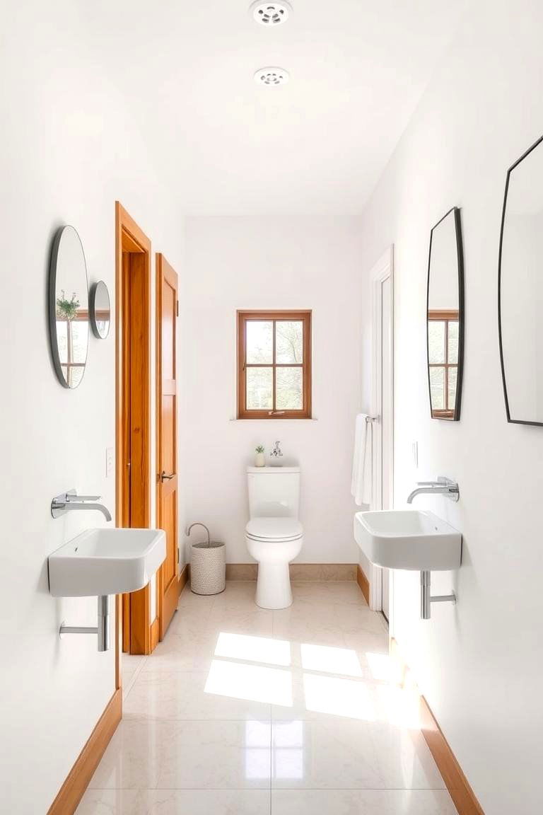 Open Concept Entry - 24 Hall Bathroom Ideas