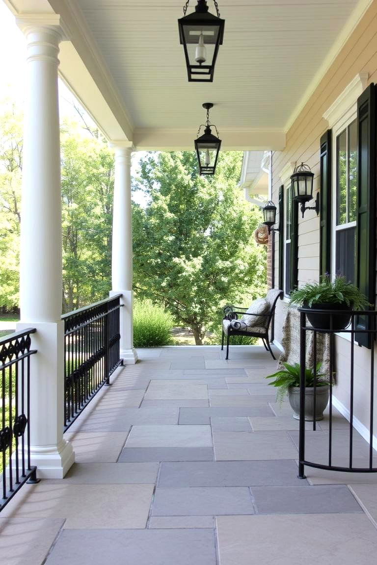 Open Concept Front Porch - 24 Modern Tudor Exterior Inspiration