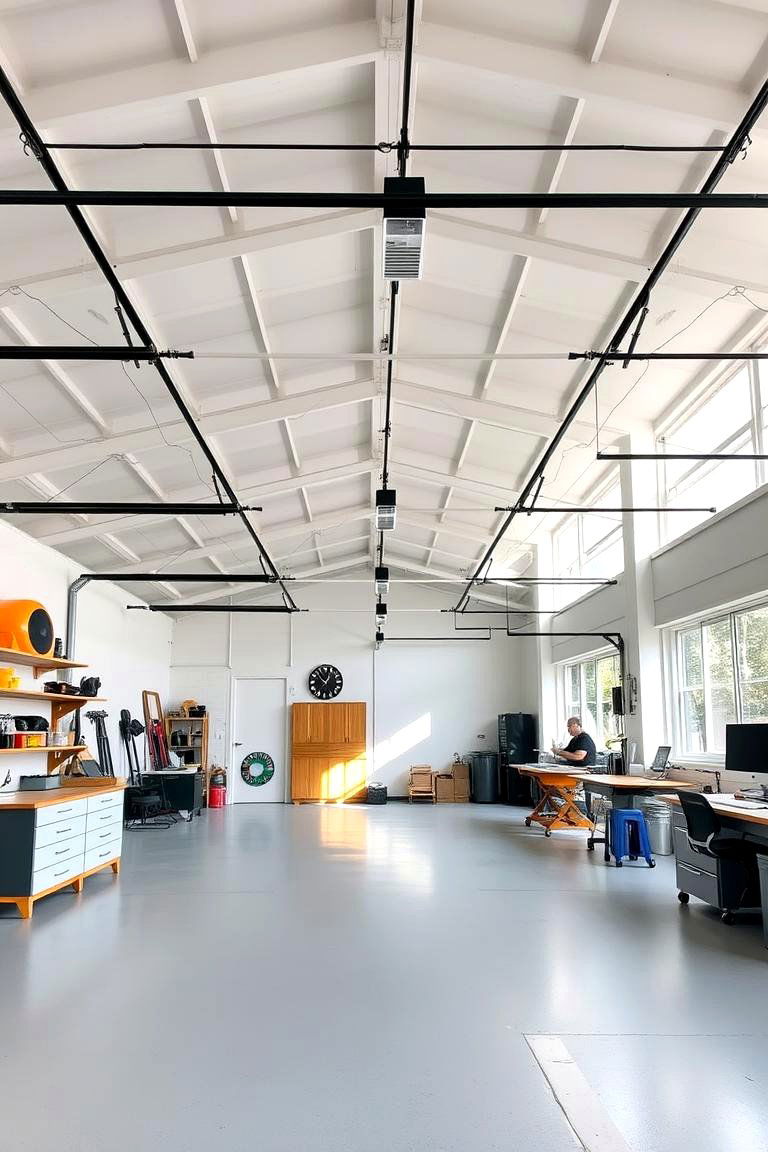 Open Concept Garage and Studio - 24 Detached Garage Ideas