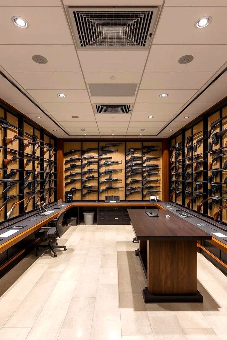 Open Concept Gun Room - 24 Gun Room Ideas
