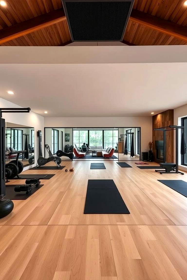 Open Concept Gym - 24 Home Gym Ideas