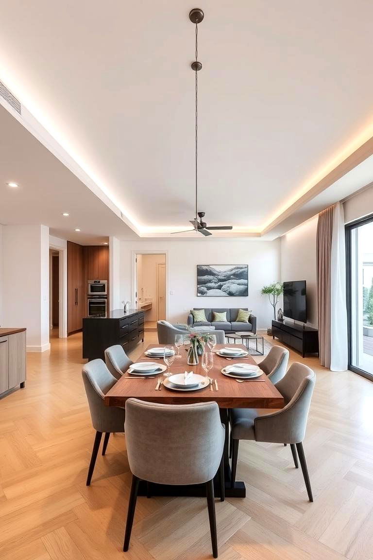 Open Concept Integration - 24 Modern Dining Room Ideas
