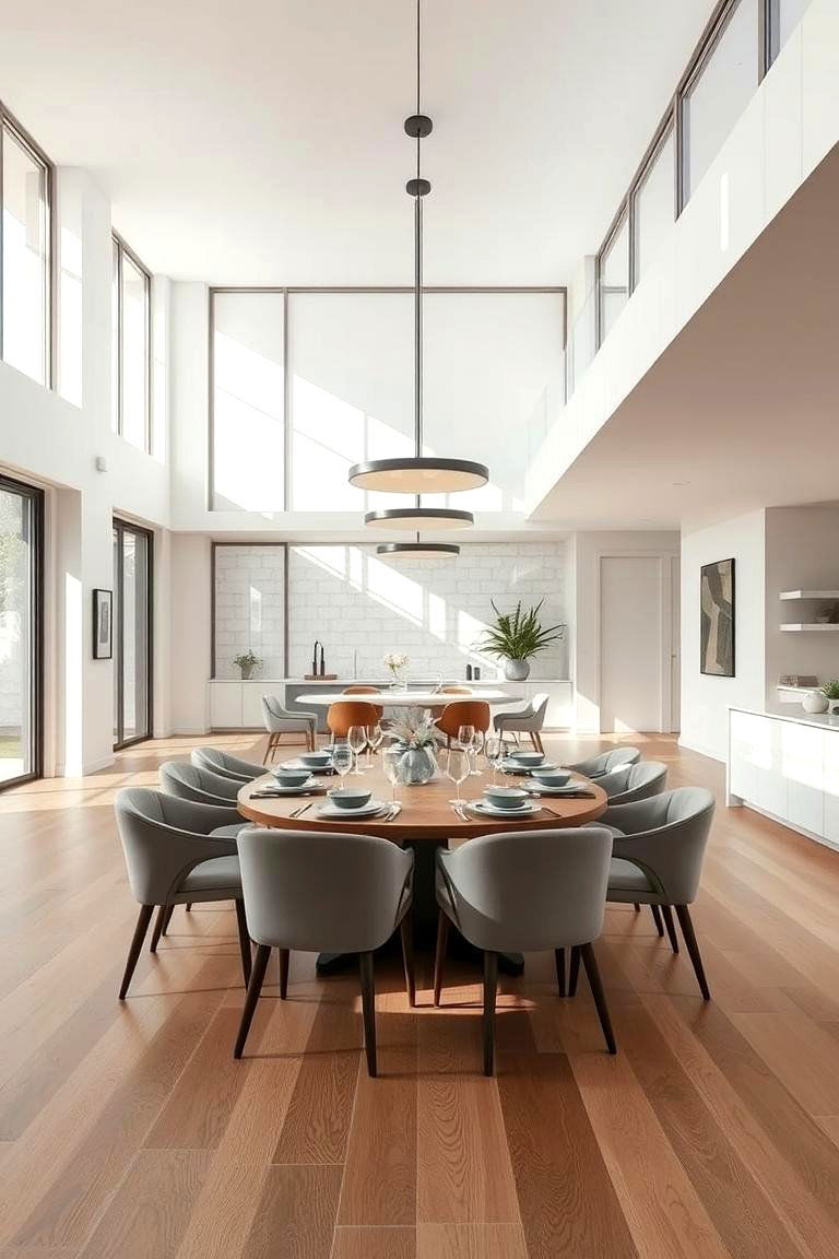 Open Concept Layout - 24 masculine dining room ideas