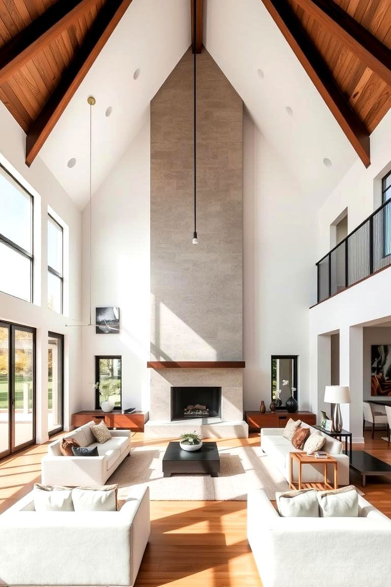 Open Concept Living Area - 24 Rooms With Fireplaces With Vaulted Ceilings Features