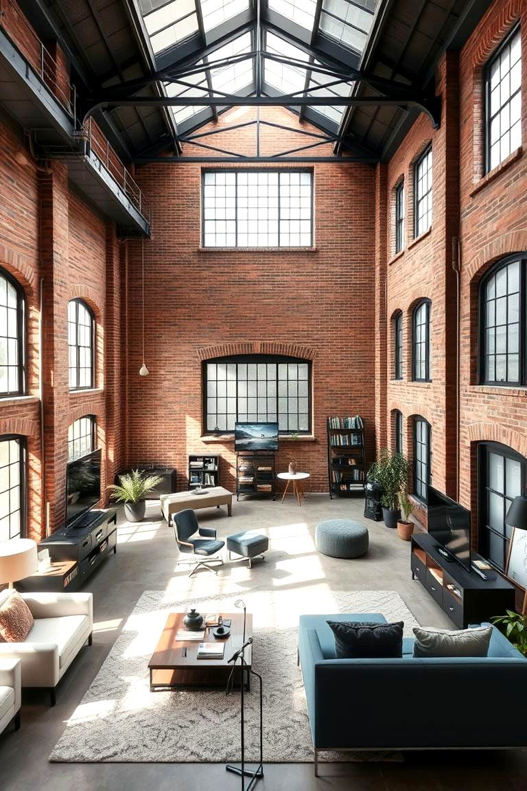 Open Concept Loft - 24 2400s Room Ideas