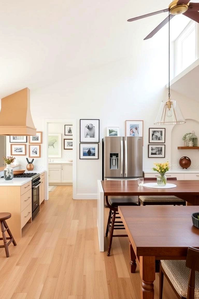 Open Concept with a Gallery Wall - 24 Eclectic Kitchen Ideas