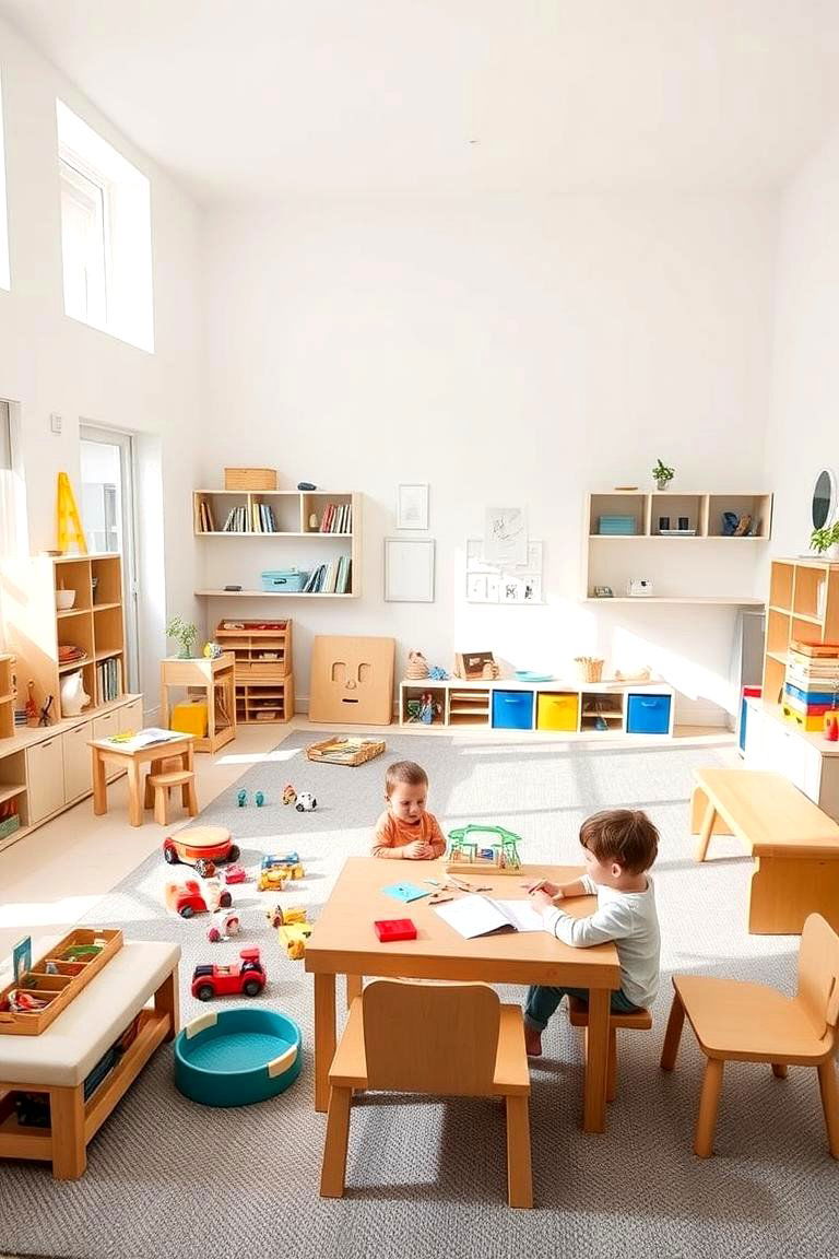 Open Ended Play Space - 24 montessori nursery ideas