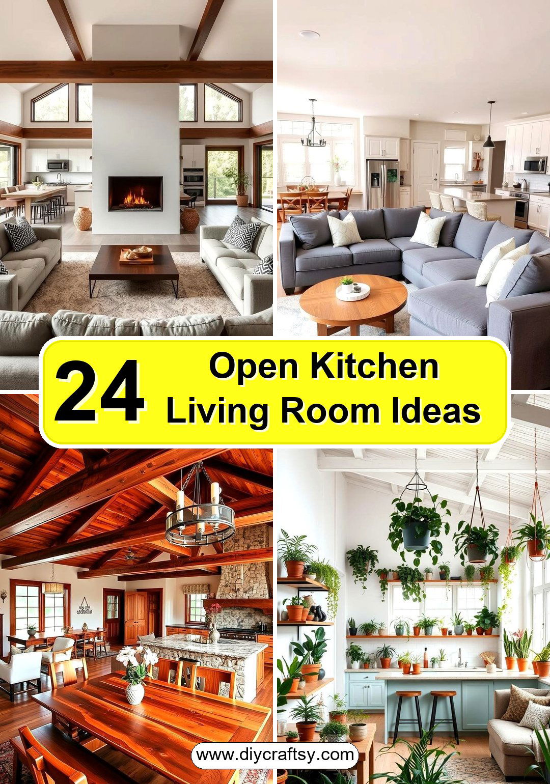 Open Kitchen Living Room Ideas