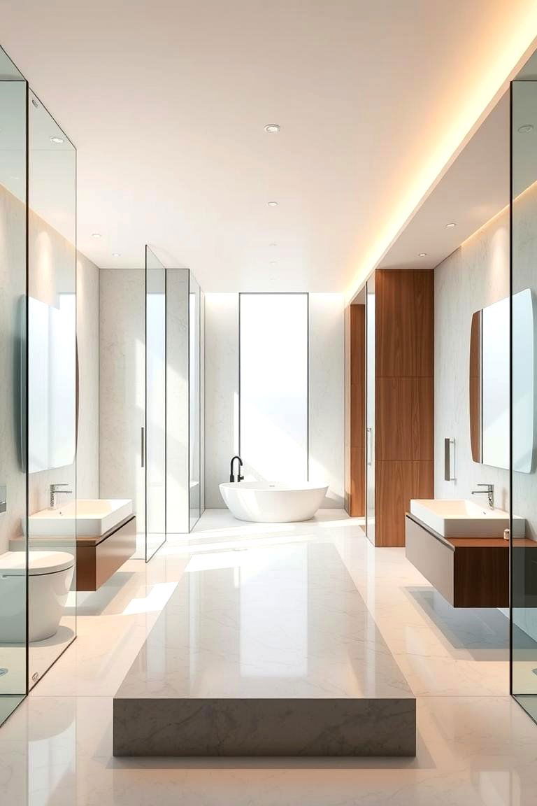 Open Layout Concept - 24 Primary Bathroom Ideas