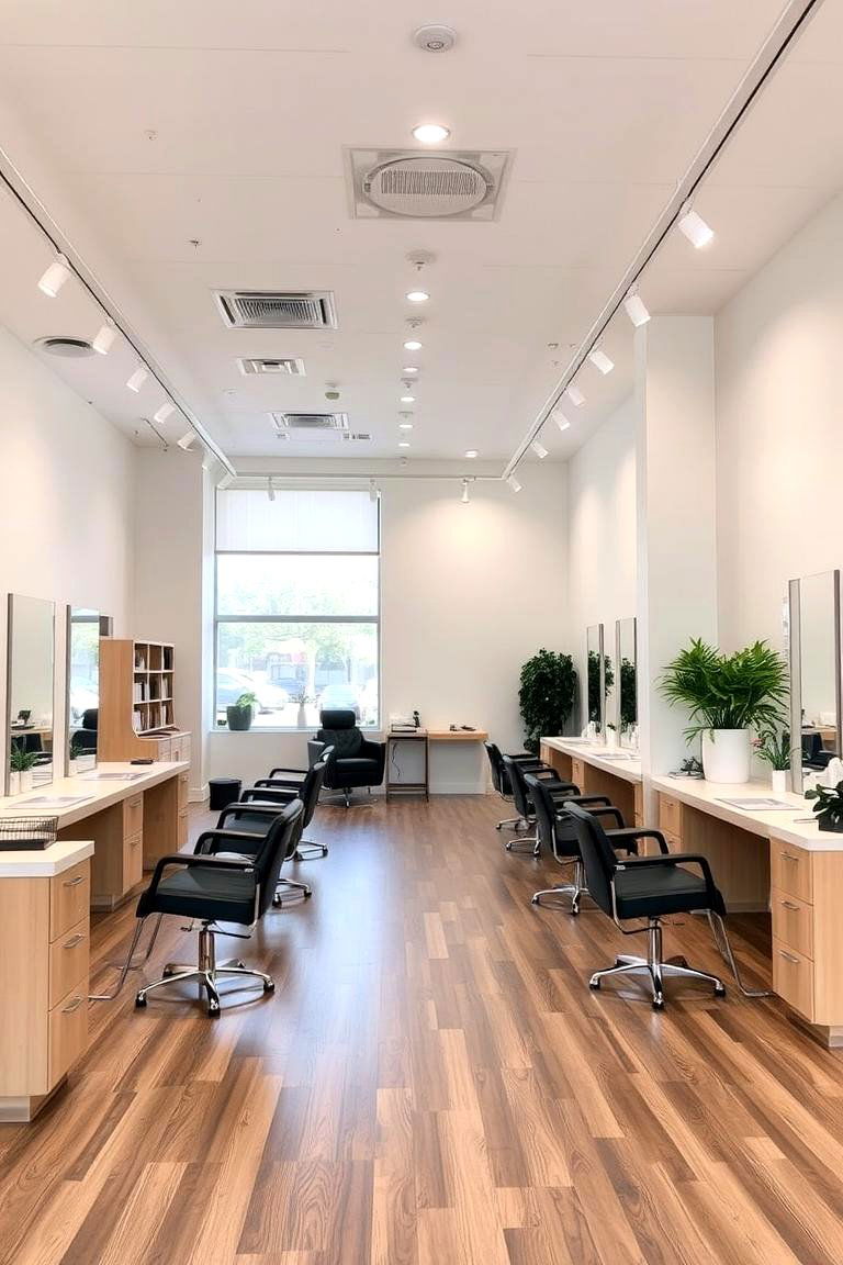 Open Layout for Flow - 24 Small Salon Interior Design Ideas