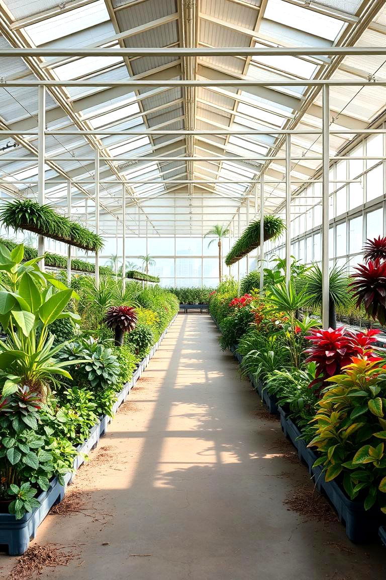 Open Plan Indoor Nursery - 24 Indoor Greenhouse Ideas
