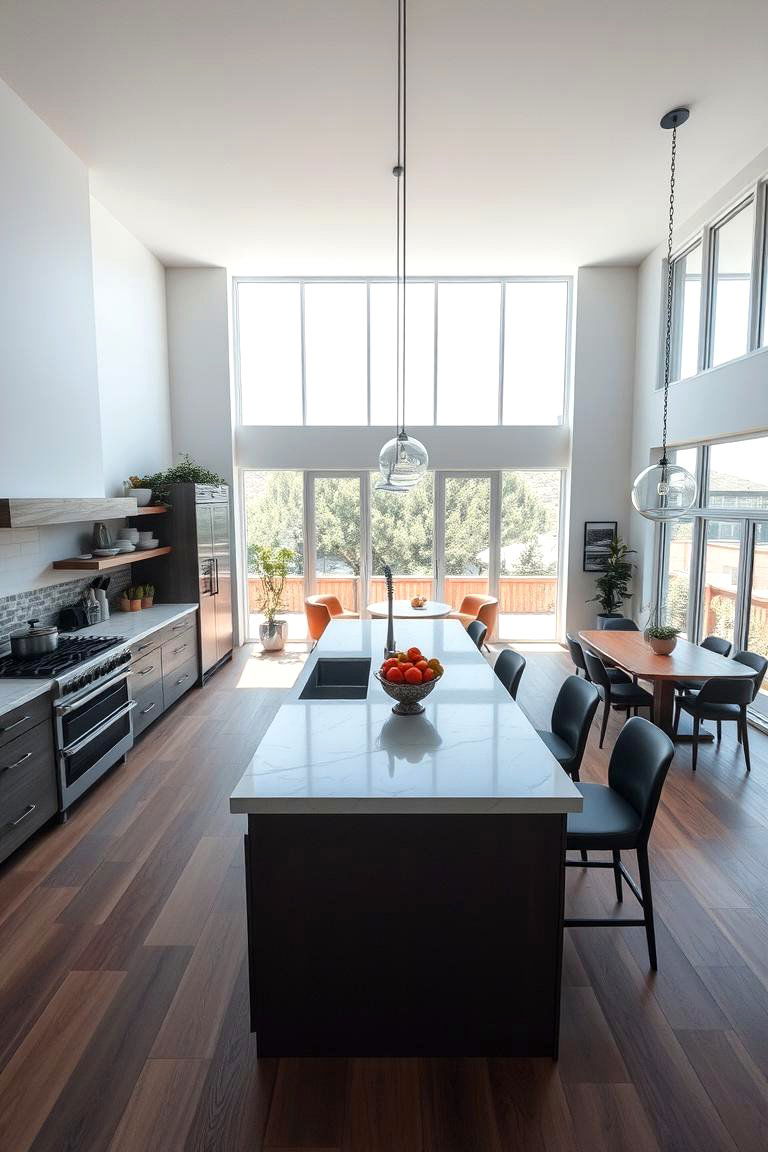 Open Plan Layout - 24 Cottage Kitchen Ideas