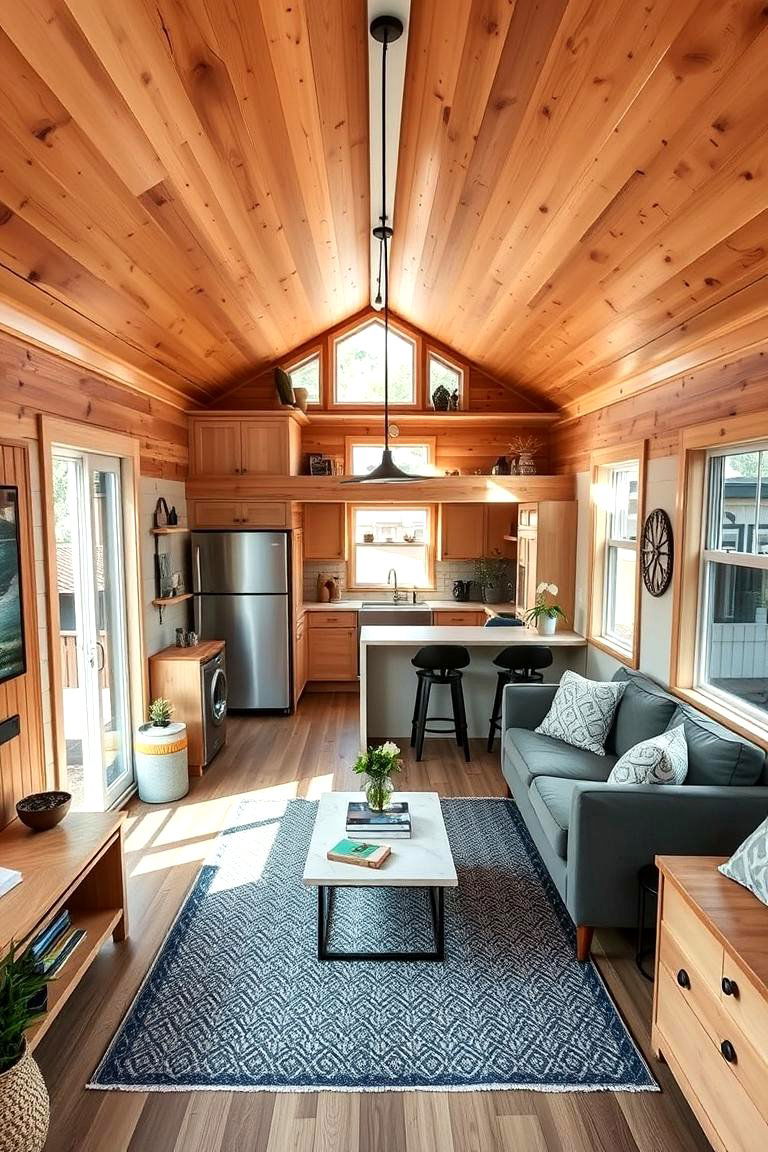 Open Plan Layouts - 24 Tiny House Design Ideas