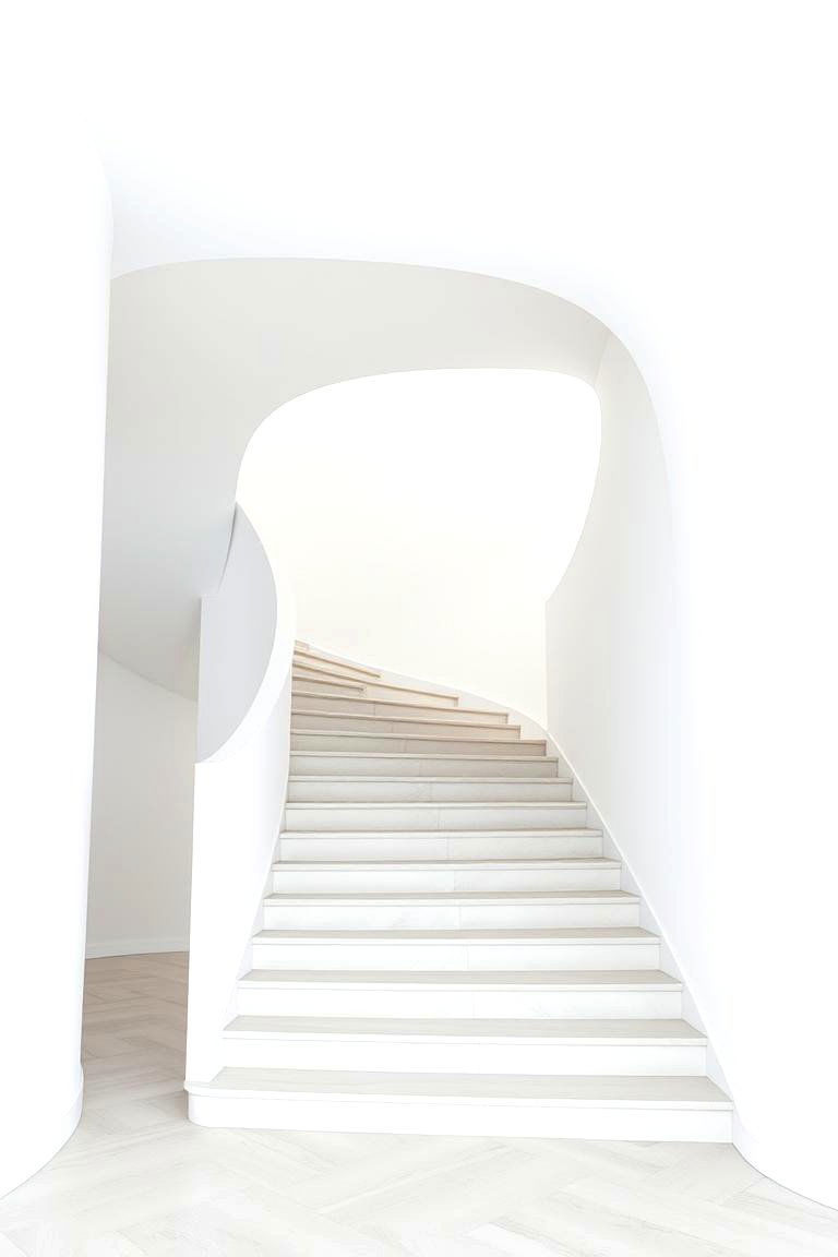 Open Riser Curved Staircase - 24 Curved Staircase Ideas