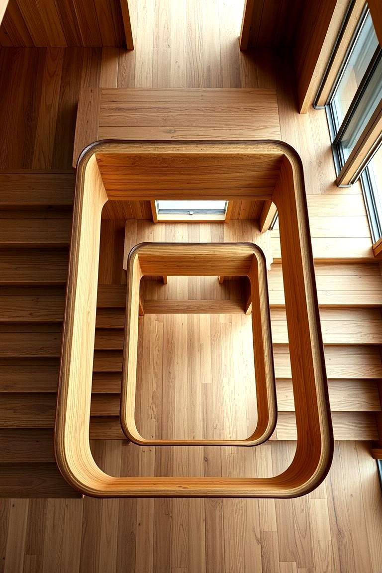Open Riser Wooden Staircase - 24 Modern Staircases