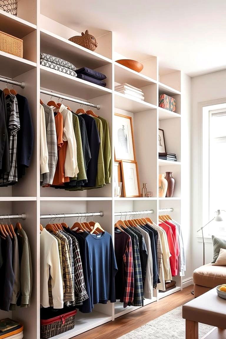 Open Shelving Displays - 24 Clothes Storage Ideas
