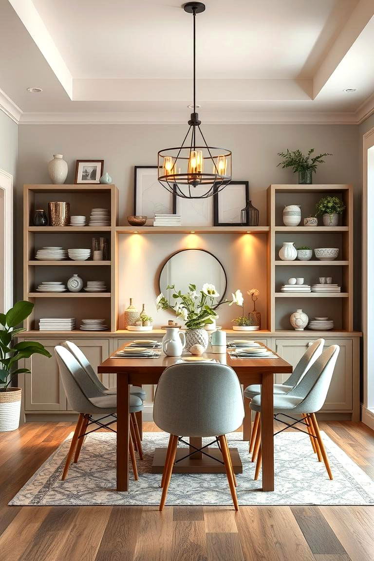 Open Shelving Hutch - 24 Dining Room Hutch Ideas