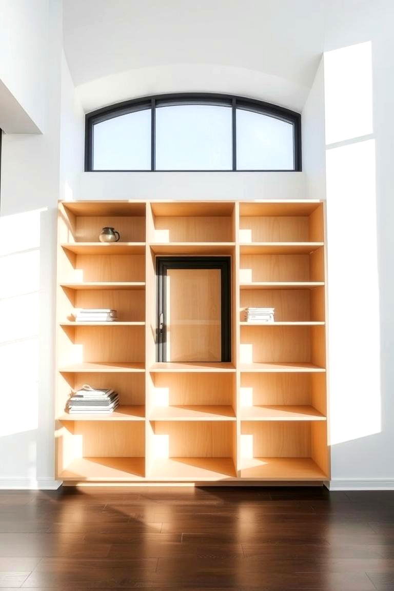Open Shelving Wonder - 24 Bookcases Around Window Design Ideas