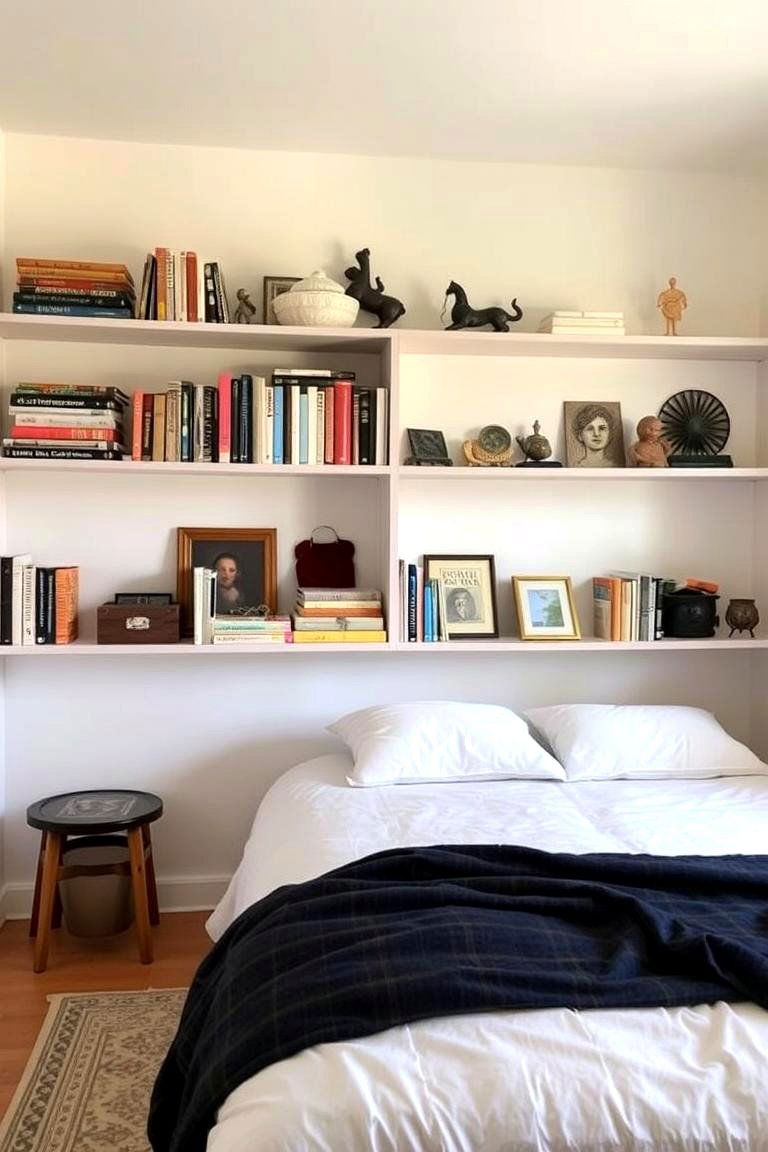 Open Shelving and Display Spaces - 24 60s Bedroom Ideas