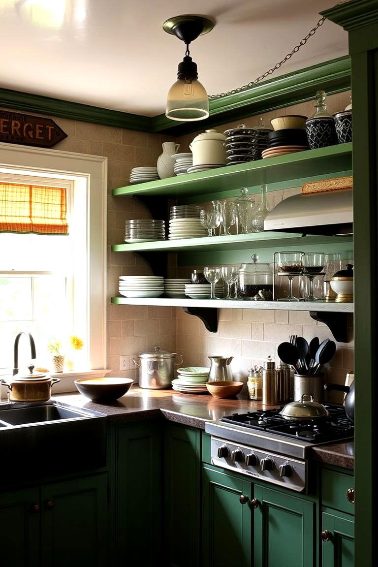 Open Shelving and Display in 1920s Kitchens - 24 1924s Living Room Design Ideas
