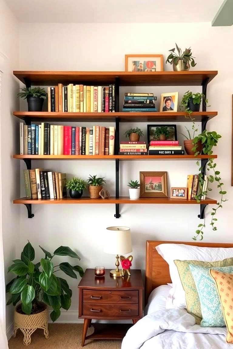 Open Shelving and Displayed Items - 24 70s Bedroom Decor Ideas
