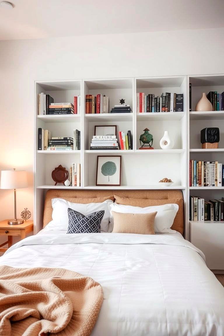 Open Shelving and Storage Solutions - 24 Modern Bedroom Ideas