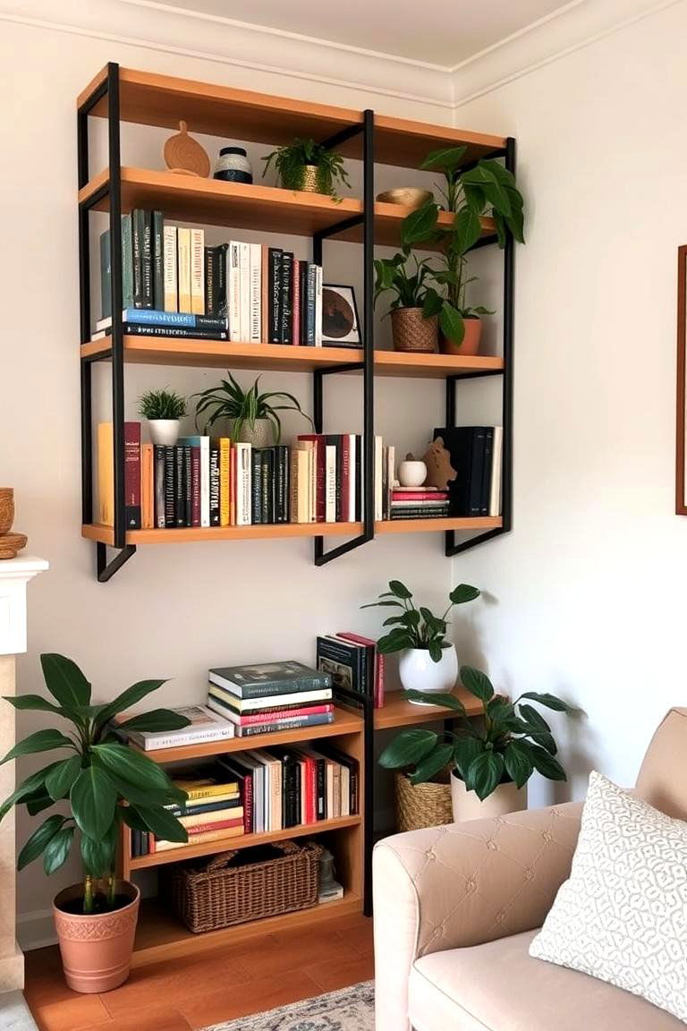 Open Shelving for Display and Function - 24 Cozy Living Room Ideas