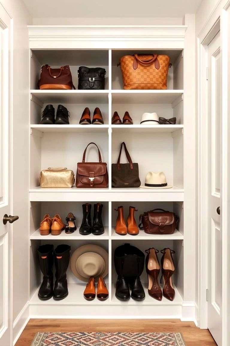 Open Shelving for Easy Access - 24 Entryway Closet Ideas