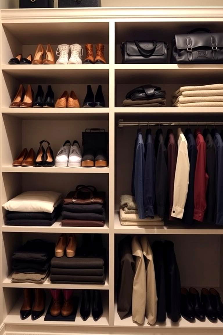 Open Shelving for Easy Organization - 24 Dressing Room Ideas