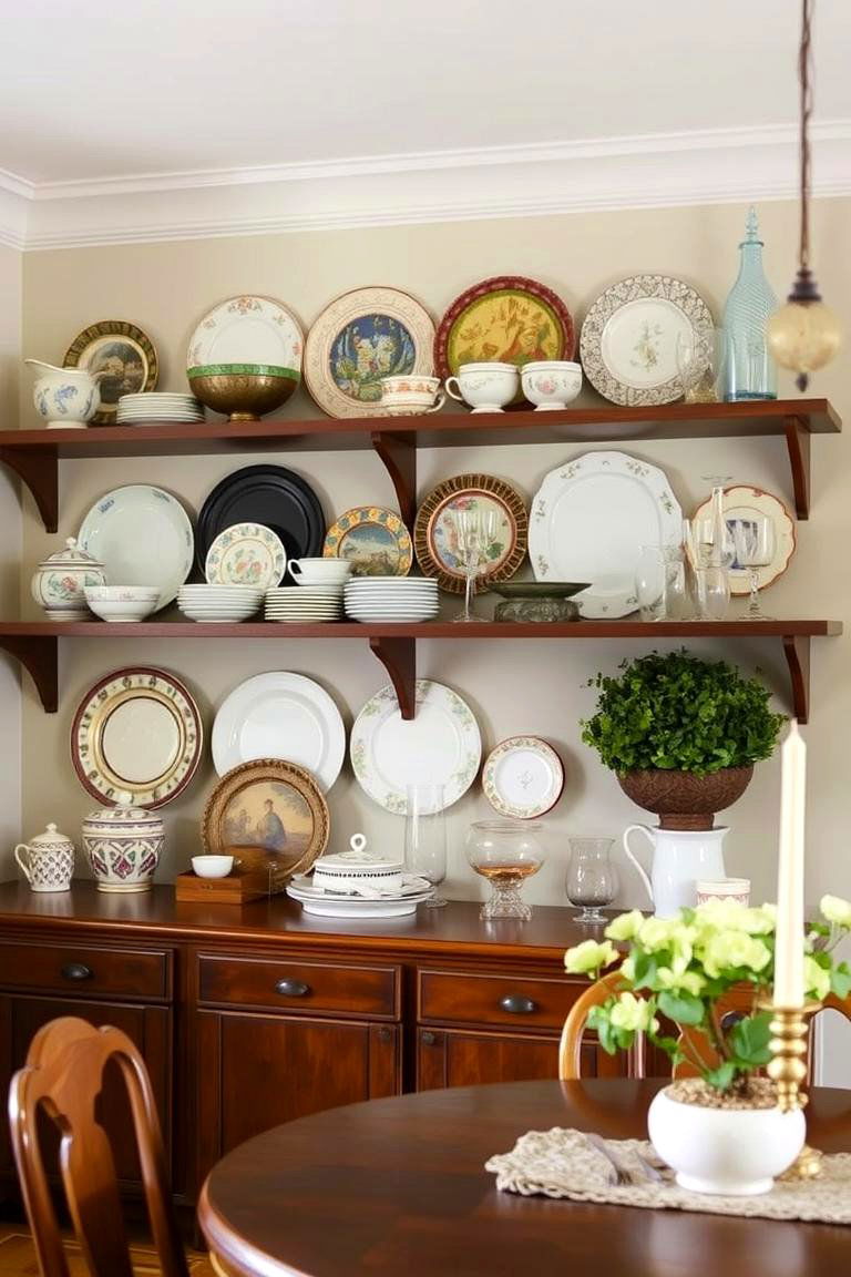 Open Shelving for Rustic Charm - 24 Modern Farmhouse Dining Room Ideas