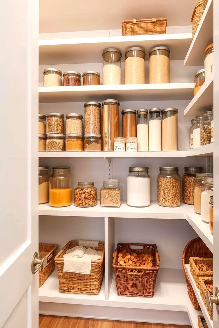 Open Shelving for an Airy Look - 24 Larder Cupboard and Pantry Ideas for Your Kitchen