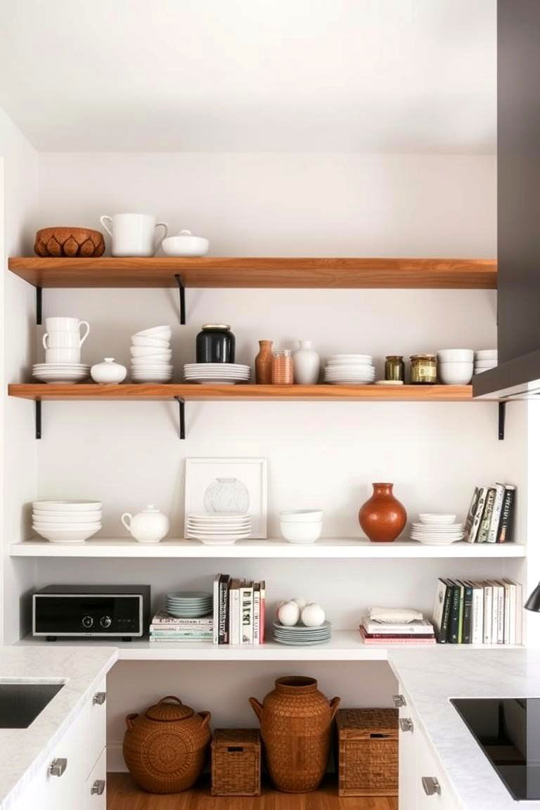 Open Shelving for an Airy and Accessible Kitchen - 24 Open Floor Plan Ideas