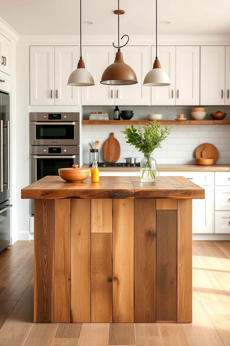 Open Shelving with Natural Accents - 24 Organic Kitchen Design Ideas