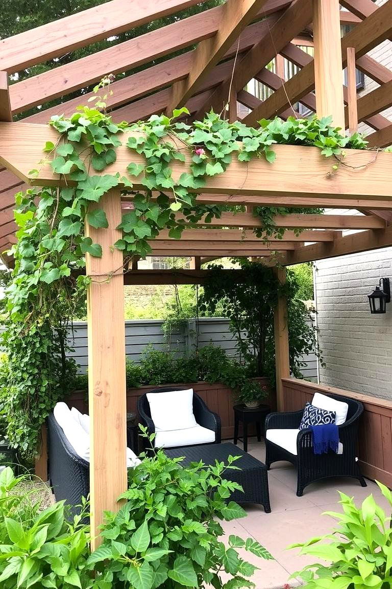Open Sided Pergola - 24 Covered Patio Ideas