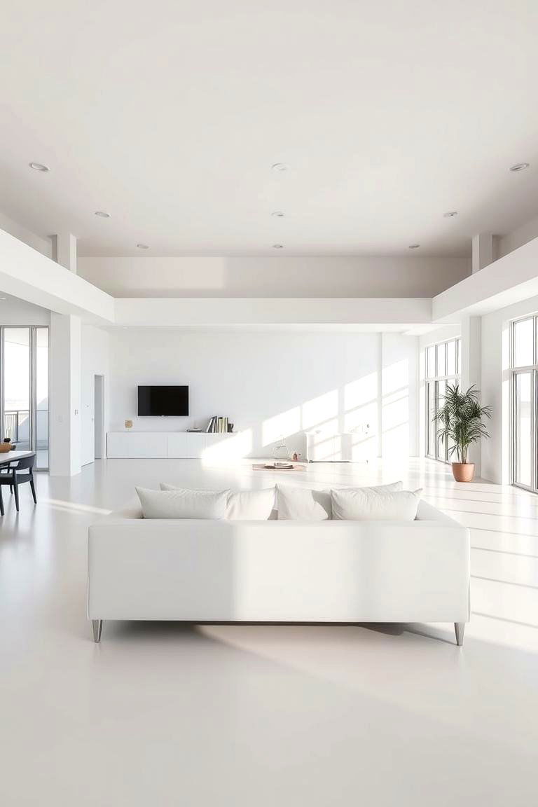 Open Space Harmony - 24 White Couch Living Room Ideas