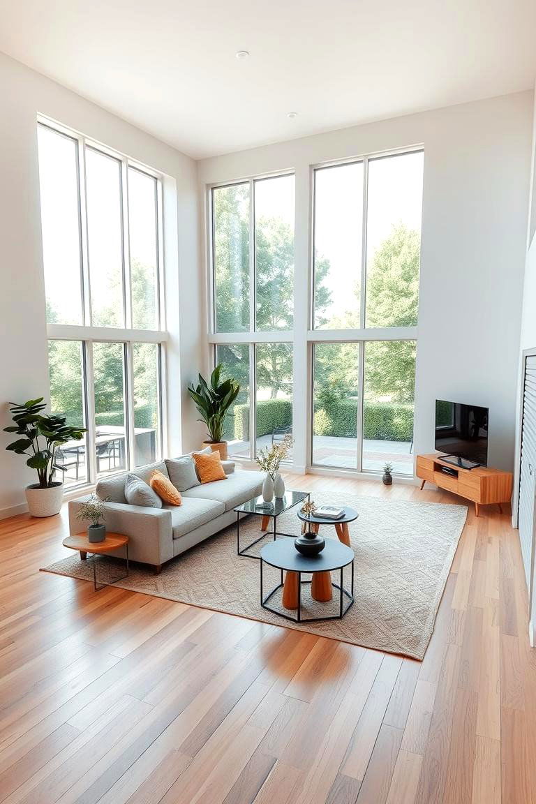 Open Space Layout - 24 Scandinavian Living Room Ideas