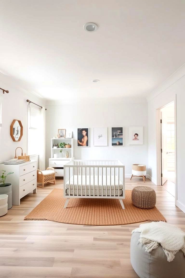 Open Space for Movement - 24 Minimalist Nursery Ideas