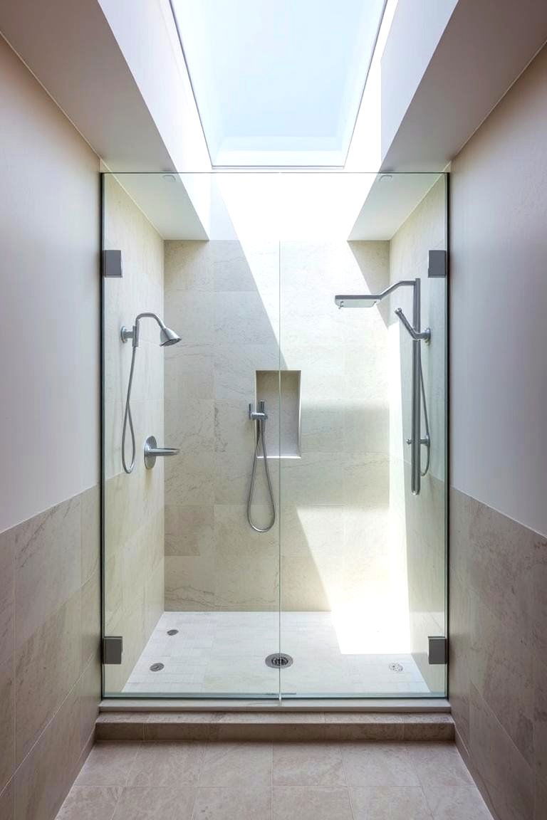 Open Walk In Showers - 24 Modern Bathroom Ideas