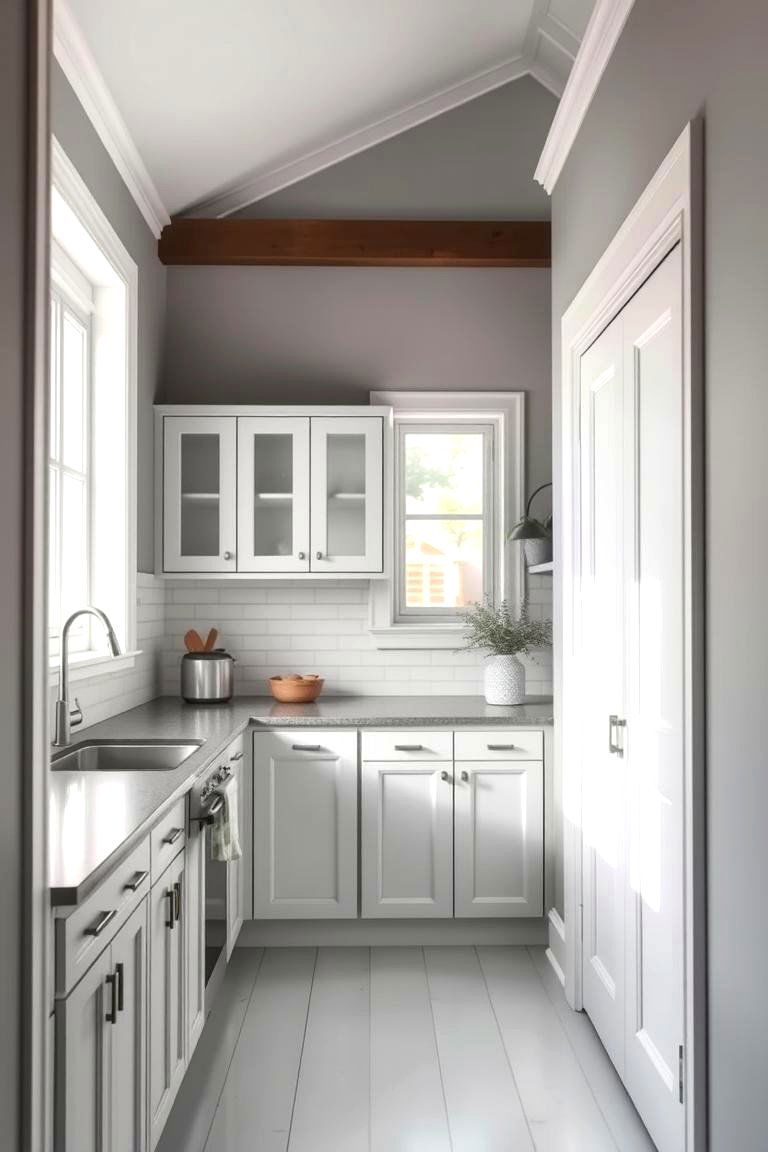 Opt for Light and Bright Colors - 24 Small Galley Kitchen Ideas on a Budget