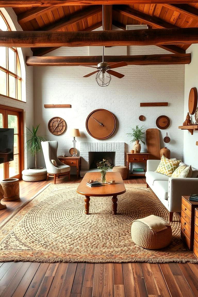 Opt for Open Shelving - 24 Small Rustic Living Room Ideas