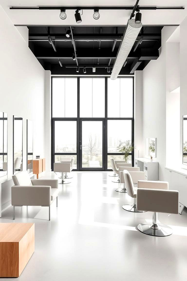 Opt for Sleek and Simple Furniture - 24 Small Salon Interior Design Ideas
