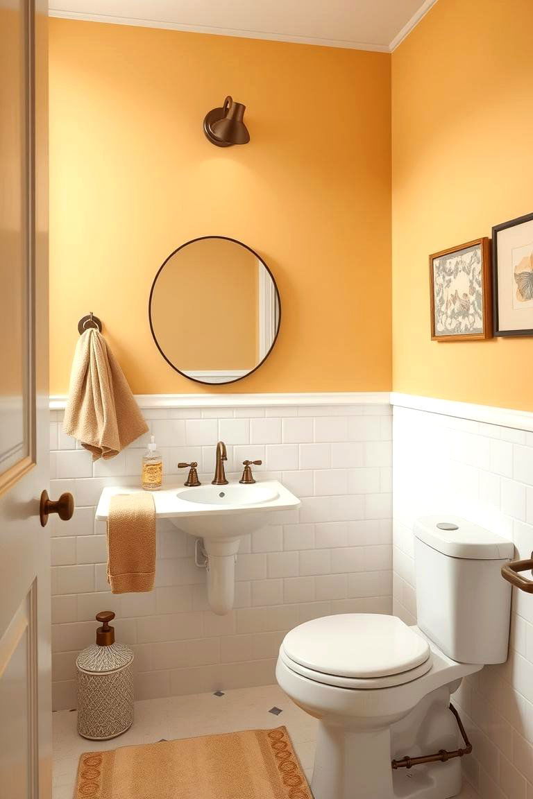 Opt for Subtle Yellow Undertones - 24 Yellow Bathroom Ideas