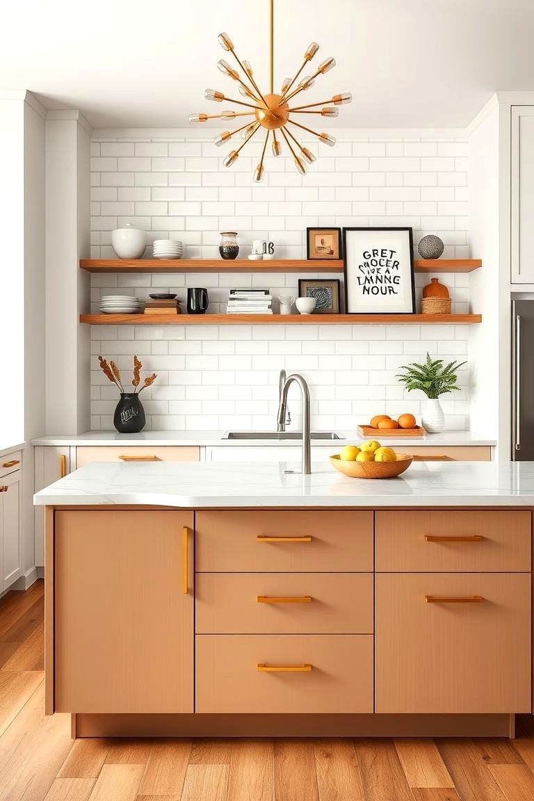 Opt for Terrazzo Flooring - 24 Mid-century Modern Kitchen Ideas