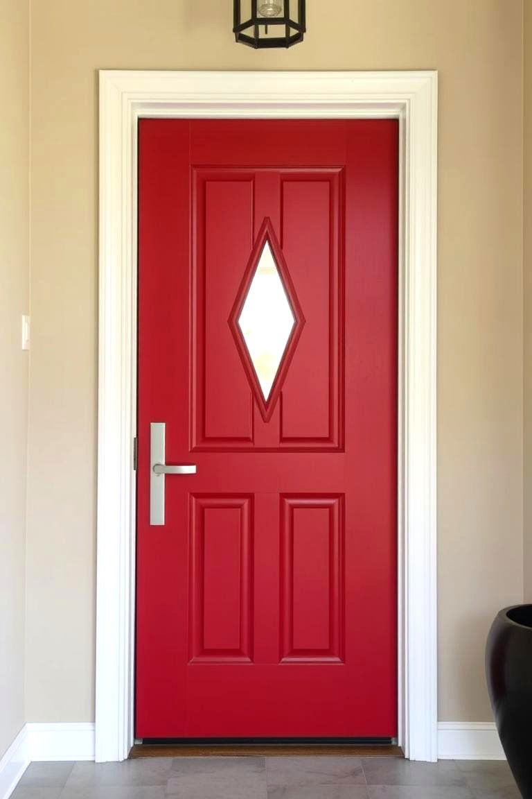 Opt for a Bold Door Design - 24 Foyer Decor Ideas