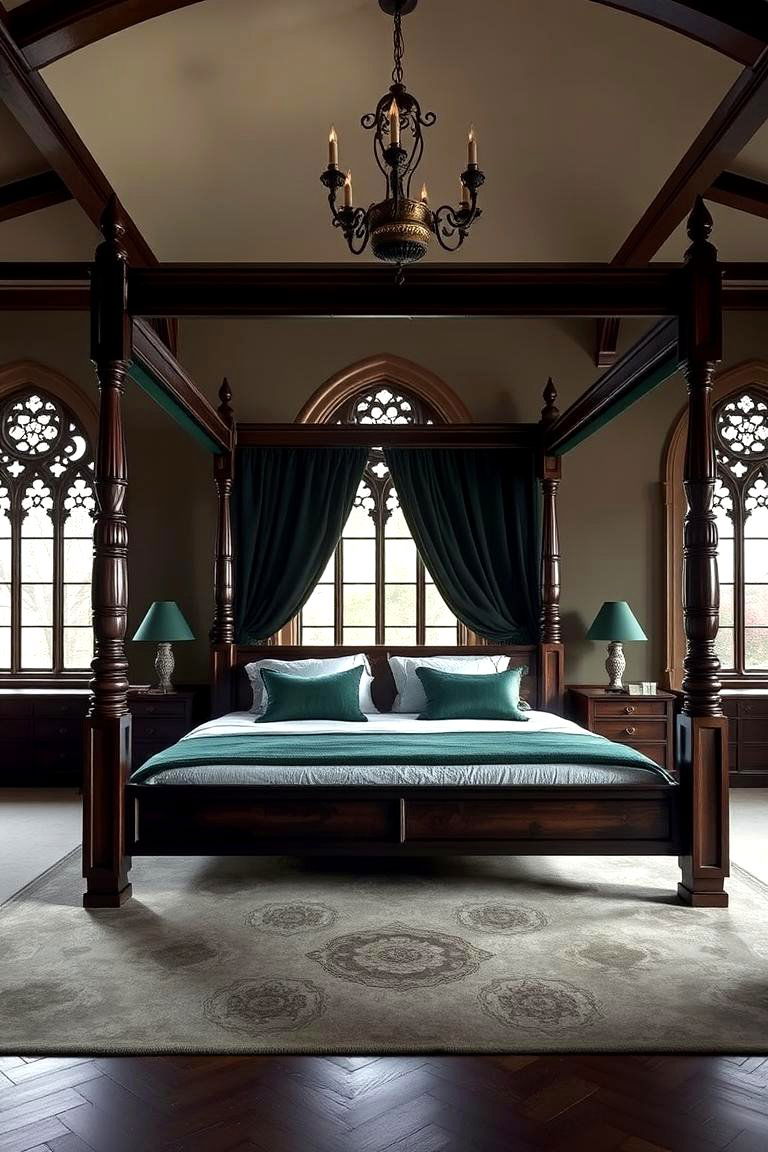 Opt for a Dramatic Canopy Bed - 24 Gothic Bedroom Ideas