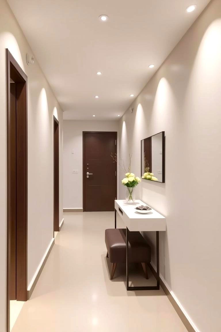 Opt for a Sleek Modern Look - 24 Hallway Ideas