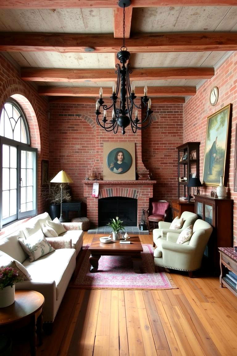 Opt for a Stone Fireplace - 24 Small Rustic Living Room Ideas
