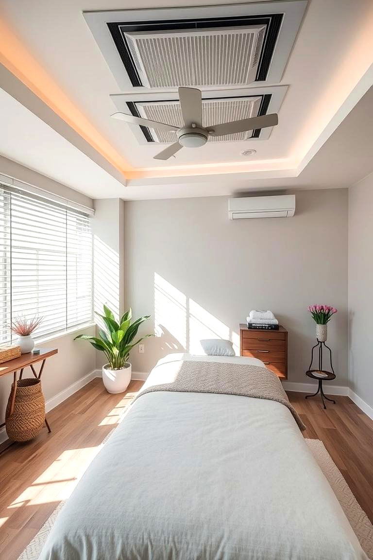 Optimal Temperature and Ventilation - 24 Massage Room Setup Ideas